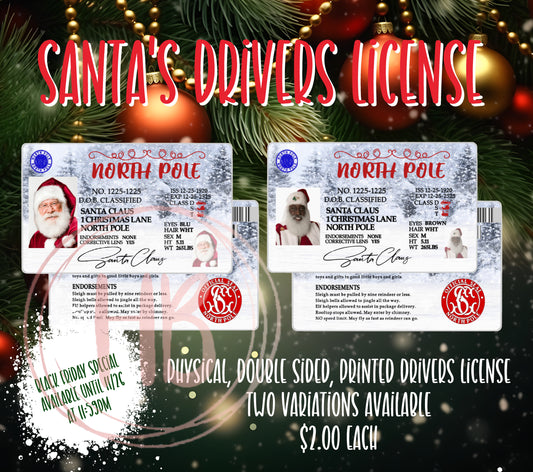 Santa's Driver's License