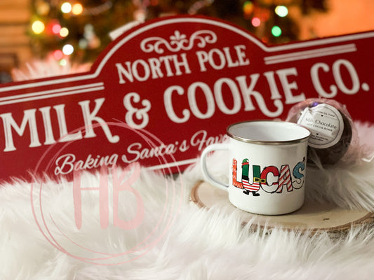Personalized Mug with Hot Cocoa Bomb Christmas Box